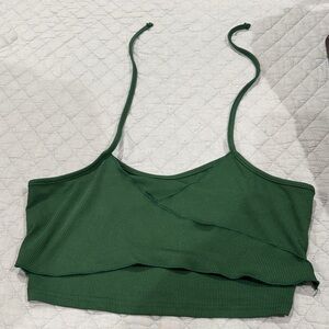 Green Women's Crop Top